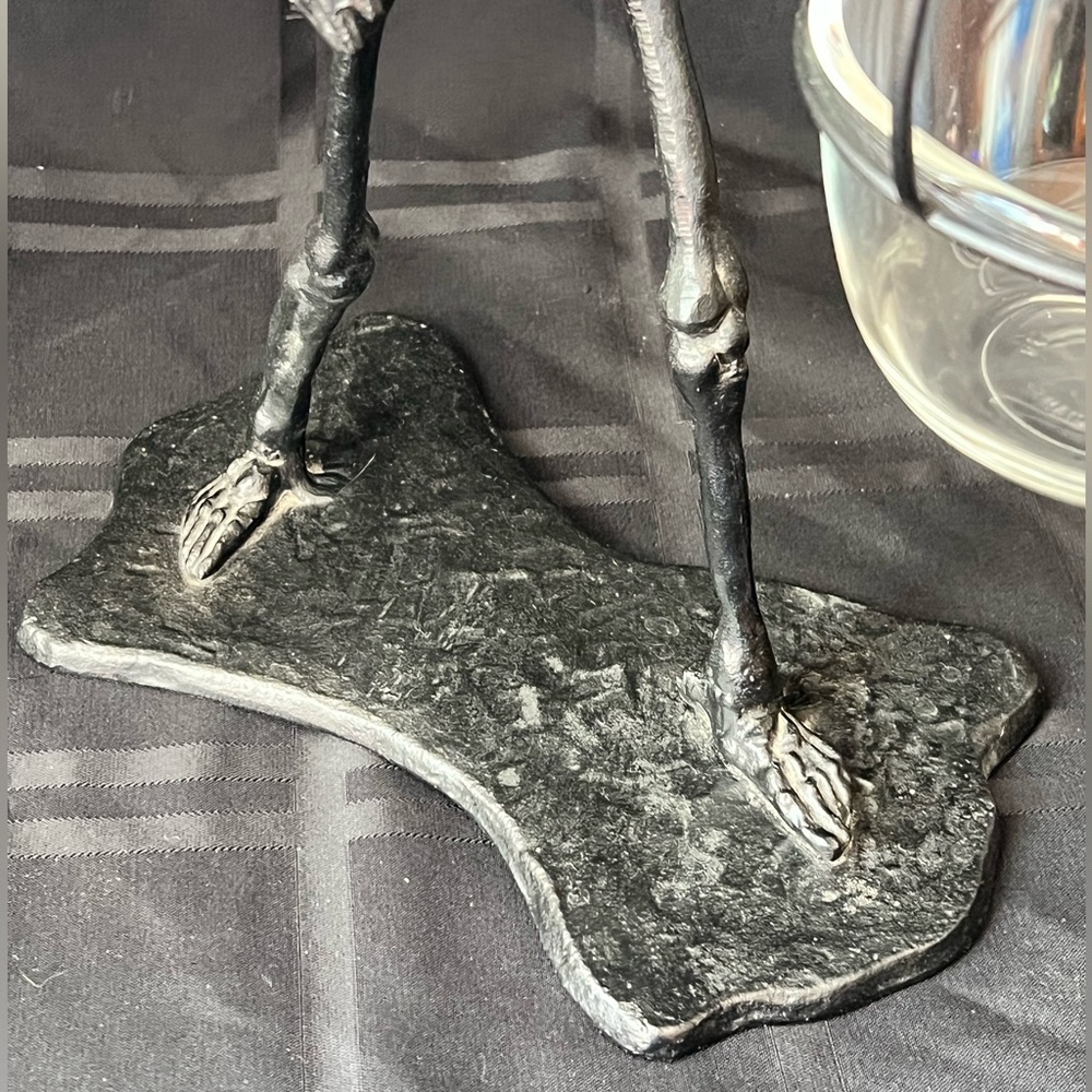 NWOB Pottery Barn Walking Dead Skeleton Double Snack Server 🦴 Condiment Set 💀 - Picture 6 of 10